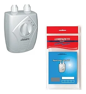 Resistência Aquecedor Versátil Lorenzetti 5500w 220v Acabamento Escovado Cor Branco