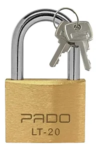 Cadeado Latao 20 Mm Armario Bicicleta Mala Pado Cor Dourado