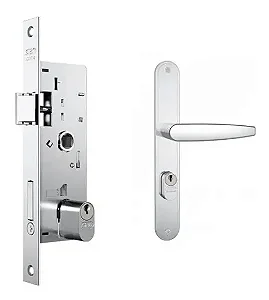 Fechadura Stam Exter. 601/33-esp. Inox (g)porta