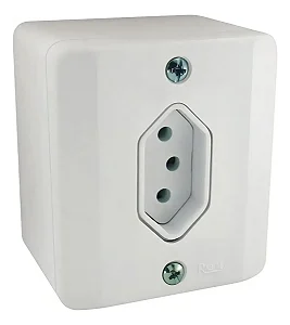 Tomada 2p+t Sistema X 10/20a Radial Caixa Externa Sobrepor