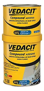 Compound Adesivo Estrutural Cola Ferro Concreto 1kg Vedaci