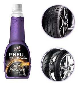 Gel Pretinho Limpa Pneus Orbi 500ml Fragrância Tuti-Fruti