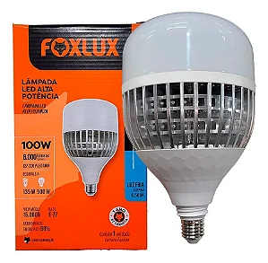 Lâmpada Led Foxlux Alta Potência 100w 6500k E27 Foxlux 100w