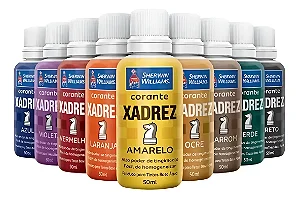Corante Bisnaga Xadrez Tintas Varias Cores Parede