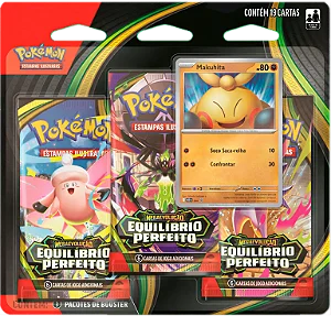 Blister Triplo Equilíbrio Perfeito Mega Evolução Pokémon TCG