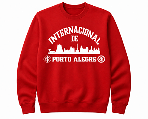 MOLETOM CARECA - INTERNACIONAL DE PORTO ALEGRE - VERMELHO