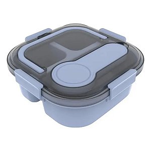 MARMITA BENTO BOX COM ALÇA  POTE E DIVISÓRIAS 1200ML MINISO