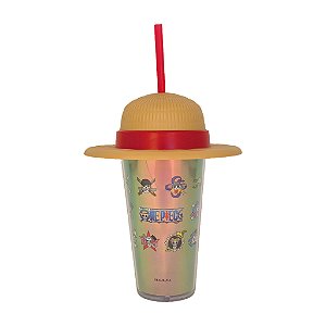 COPO COM CANUDO ONE PIECE (420ML) MINISO