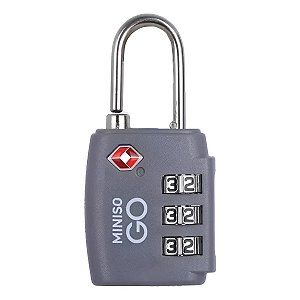CADEADO SÉRIE MINISO GO CINZA ESCURO