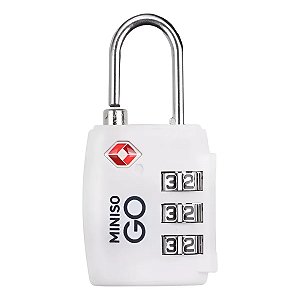 Cadeado Para Mala De Viagem Miniso Segurança Compacto BEGE