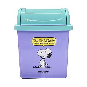 LIXEIRA DE MESA COLEÇÃO SNOOPY COLORFUL VINTAGE MINISO