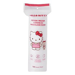 ALGODÃO REDONDO HELLO KITTY (100 UNIDADES)