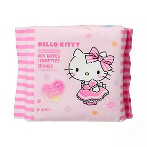 Lenços Secos Grão De Pérola Hello Kitty 25 Lenços Miniso