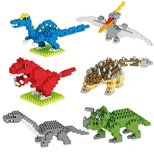 BLOCOS DE MONTAR DINOSSAUROS