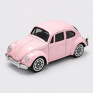 BRINQUEDO CARRINHO DE METAL FUSCA ROSA MINISO TOYS