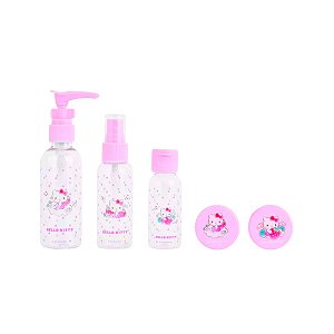 Conjunto Frascos Viagem Hello Kitty Fofa Sanrio Original