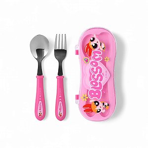 Talheres Estojo Meninas Superpoderosas Florzinha Miniso