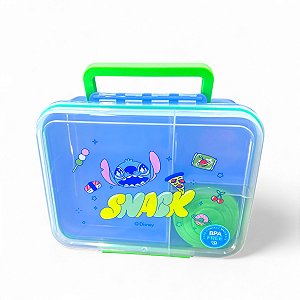 Bento Box Infantil Stitch Disney BPA FREE Original Miniso
