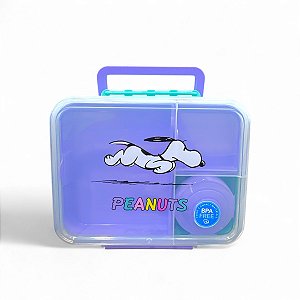 Lancheira Fofa Bento Box BPA Free Snoopy Original Miniso