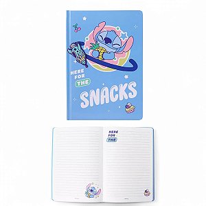 Caderno Stitch Disney Capa Dura 80 Folhas A5 Miniso