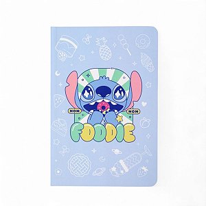Caderno Com Adesivos Stitch Foodie Disney A5 Miniso Oficial