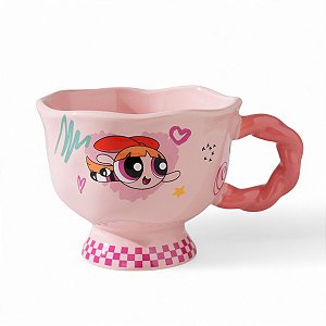 Xícara Florzinha Meninas Superpoderosas Fofa Miniso