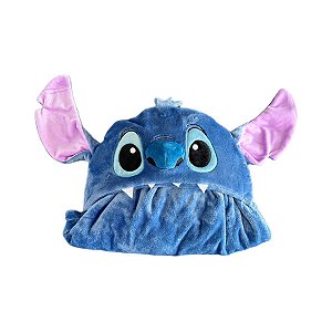 Cobertor Pelúcia Com Capuz Stitch Disney Original Miniso