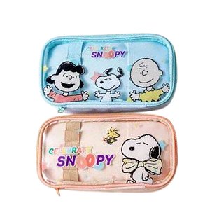 Estojo Personagens Snoopy Celebrate Duplo Miniso Original