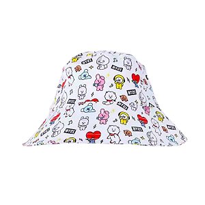 Chapéu Bucket BT21 Kpop Estilo BTS Original Miniso