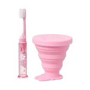 Kit Escova De Dentes + Copo My Melody Sanrio Miniso