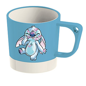 Caneca Plástico Resistente Fofa Stitch Disney Oficial Miniso