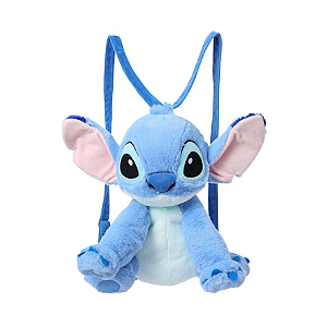 Mochila Infantil de Pelúcia Stitch Disney Fofinha Miniso