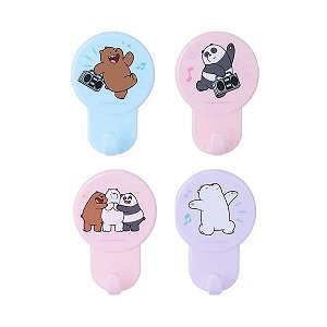 GANCHOS ADESIVOS WE BARE BEARS 4 PEÇAS MINISO