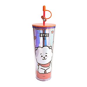 COPO DE CAMADA DUPLA COLEÇÃO BT21 RJ 800ML. MINISO