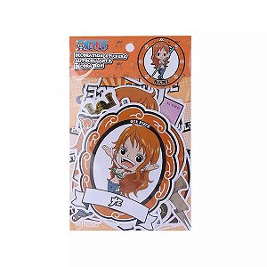 ADESIVO DECORATIVO COLEÇÃO MINISO ONE PIECE NAMI 15 PEÇAS