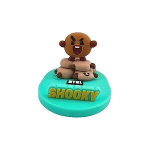 Suporte de Mesa Fofo para Celular BT21 Shooky Miniso
