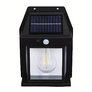 LUMINÁRIA DE PAREDE LED RECARREGAMENTO SOLAR