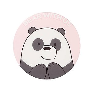 ALMOFADA PARA ASSENTO MODELO URSOS SEM CURSO PANDA COR ROSA