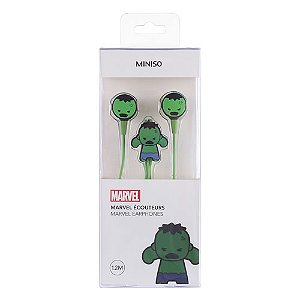 FONE DE OUVIDO SÉRIE MARVEL HULK MODELO AURICULAR