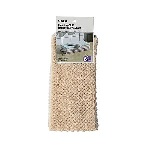 CONJUNTO DE PANO DE LIMPEZA COM 6 UNIDADES