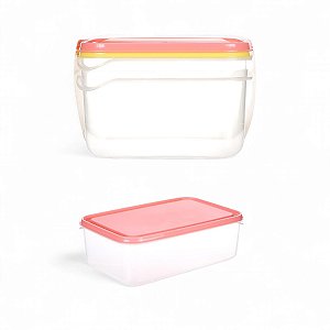 Kit 2 Potes Grandes Herméticos Para Comida Miniso