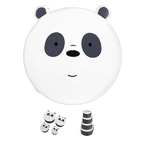 Kit de 4 Potes Marmitinha We Bare Bears Panda Miniso Fofo