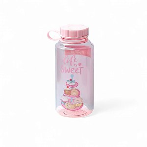 Garrafa De Plástico 1L Rosa Mf Bunbun Miniso Original