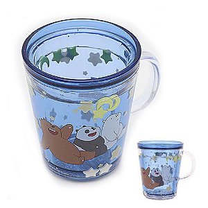 Caneca Infantil We Bare Bears Ursos Sem Curso Miniso