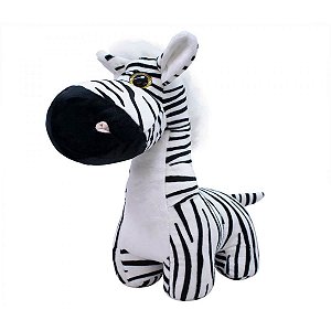 Pelúcia: Zebra Focinho Comprido  23cm.