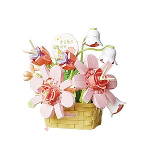BLOCOS DE MONTAR FLORES LÍRIO 172 PÇS MINISO