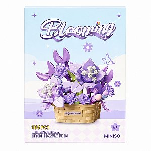 BLOCOS DE MONTAR MEMÓRIA DAS FLORES 183 PÇS MINISO