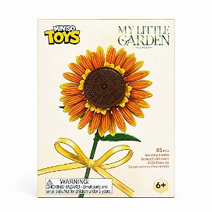 BLOCOS  DE MONTAR FLORES GIRASSOL85 PÇS MINISO
