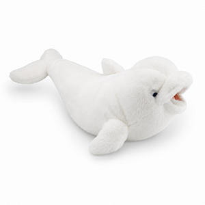 GOLFINHO BRANCO PELUCIA FOFINHA MINISO