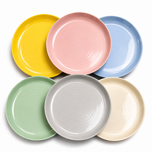 CONJUNTO DE PRATOS PARA REFEIÇÃO 6 UNIDADES MINISO